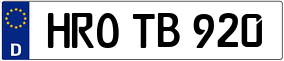 Trailer License Plate